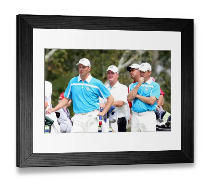 Framed Print : Soren Hansen & Lee Westwood Framed Print : Soren Hansen & Lee Westwood