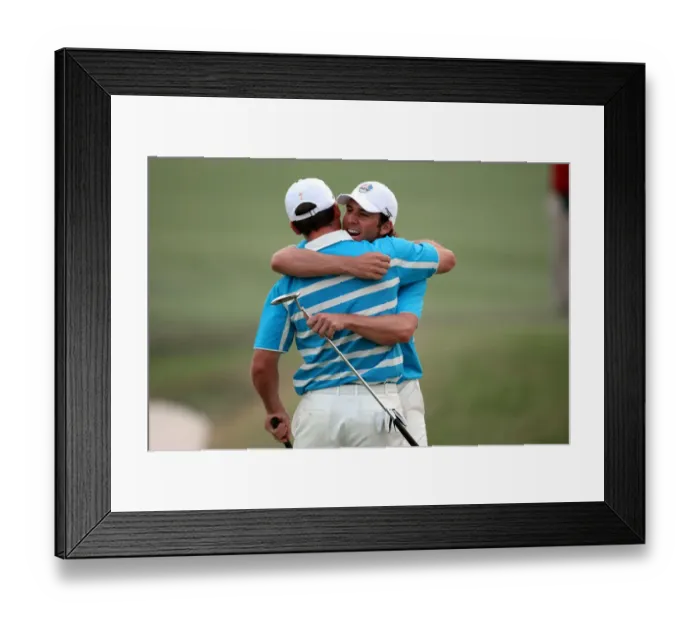 Framed Print : Paul Casey & Sergio Garcia Framed Print : Paul Casey & Sergio Garcia