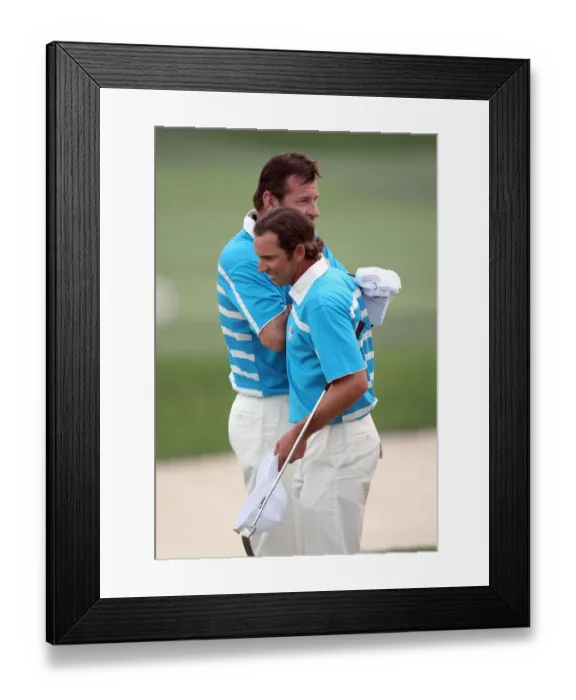 Framed Print : Sergio Garcia & Nick Faldo Framed Print : Sergio Garcia & Nick Faldo