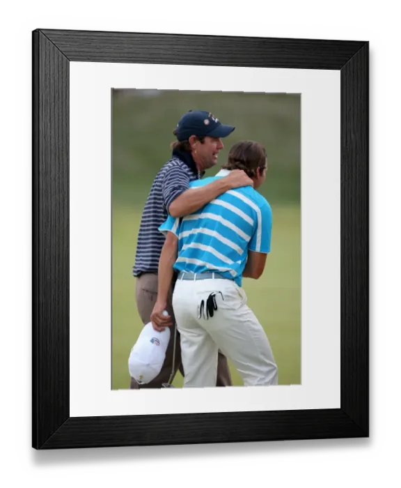 Framed Print : Sergio Garcia & Paul Azinger Framed Print : Sergio Garcia & Paul Azinger
