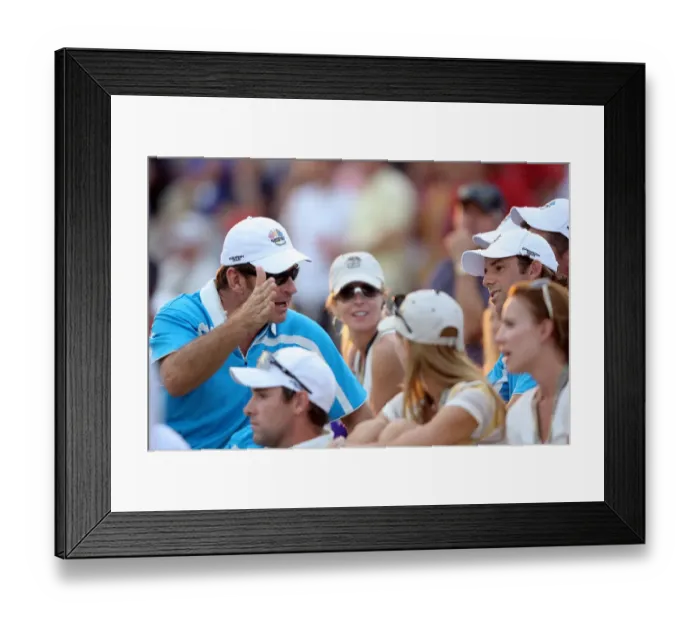 Framed Print : Sergio Garcia & Nick Faldo Framed Print : Sergio Garcia & Nick Faldo