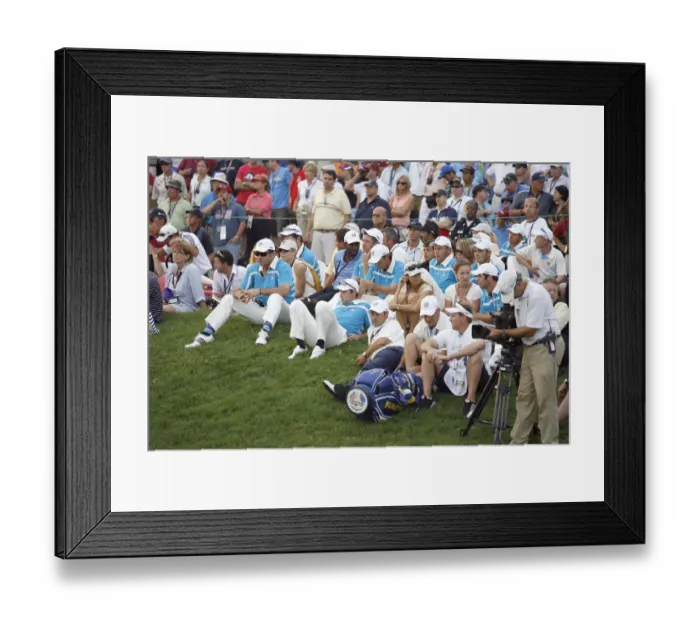 Framed Print : European Team Watch Play Framed Print : European Team Watch Play