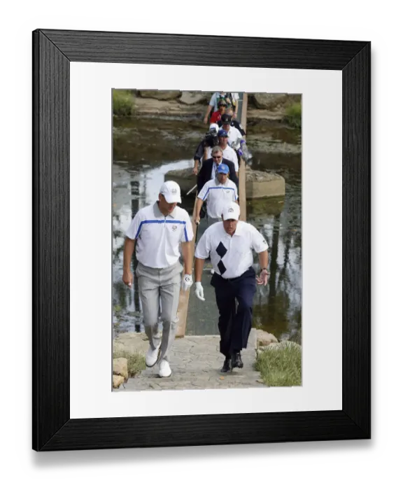 Framed Print : Robert Karlsson & Phil Mickelson Framed Print : Robert Karlsson & Phil Mickelson