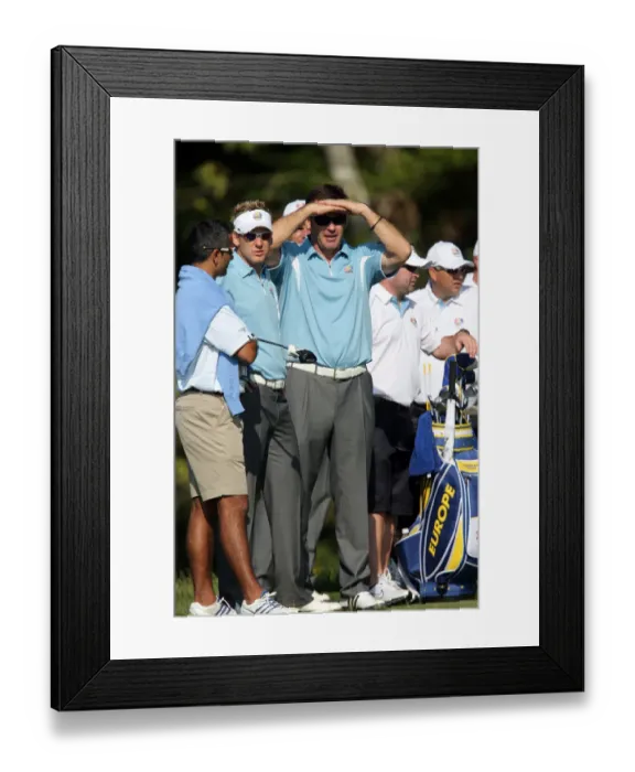 Framed Print : Nick Faldo & Ian Poulter Framed Print : Nick Faldo & Ian Poulter