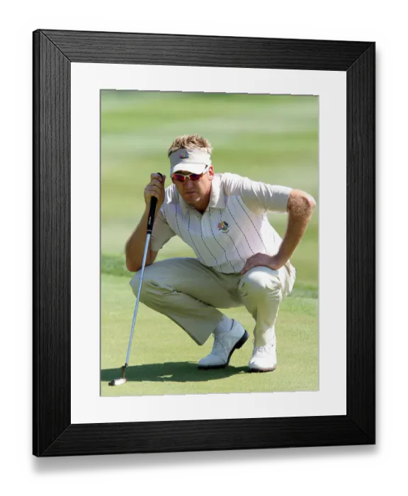 Framed Print : Ian Poulter On The 16th Framed Print : Ian Poulter On The 16th