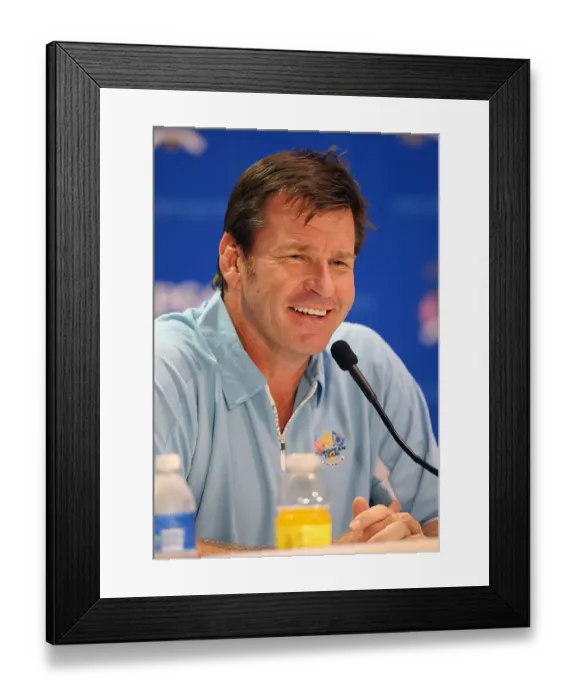 Framed Print : Nick Faldo, European Captain Framed Print : Nick Faldo, European Captain
