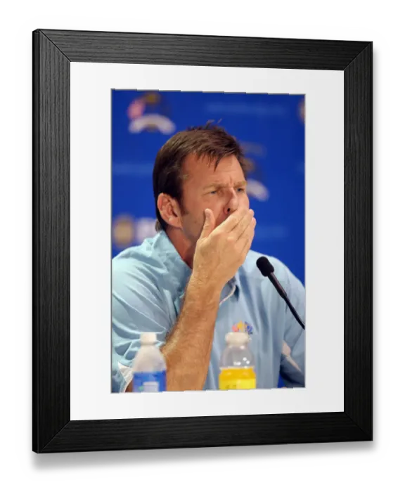 Framed Print : Nick Faldo, European Captain Framed Print : Nick Faldo, European Captain