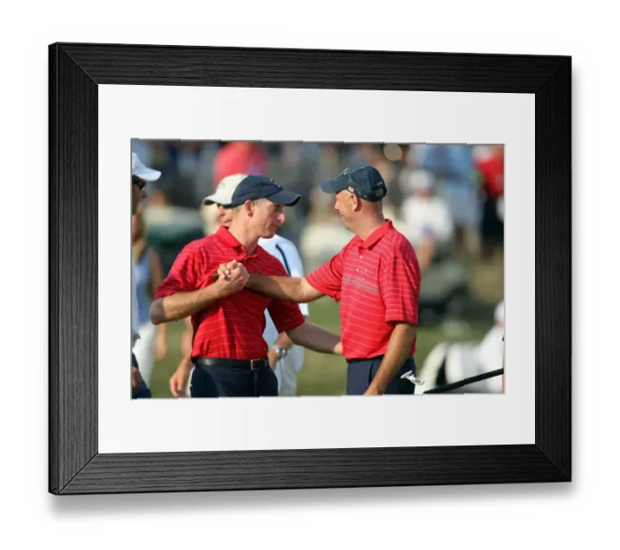 Framed Print : Jim Furyk & Stewart Cink Framed Print : Jim Furyk & Stewart Cink