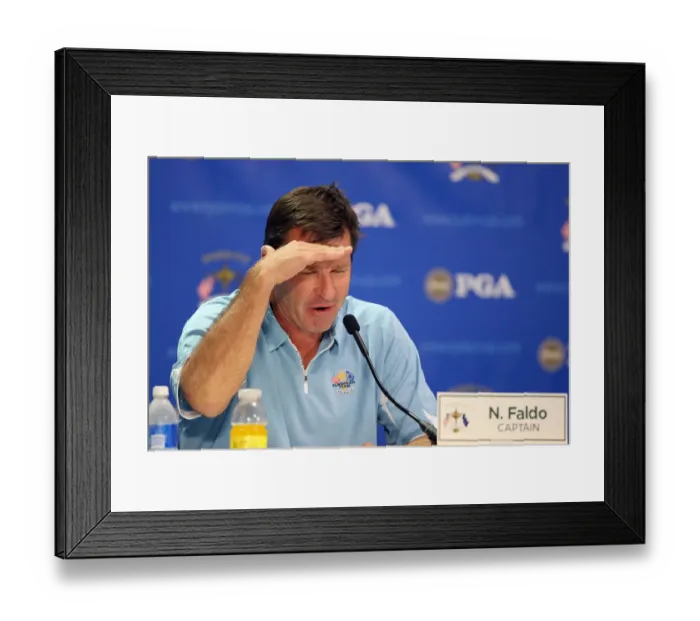 Framed Print : Team Captain, Nick Faldo Framed Print : Team Captain, Nick Faldo