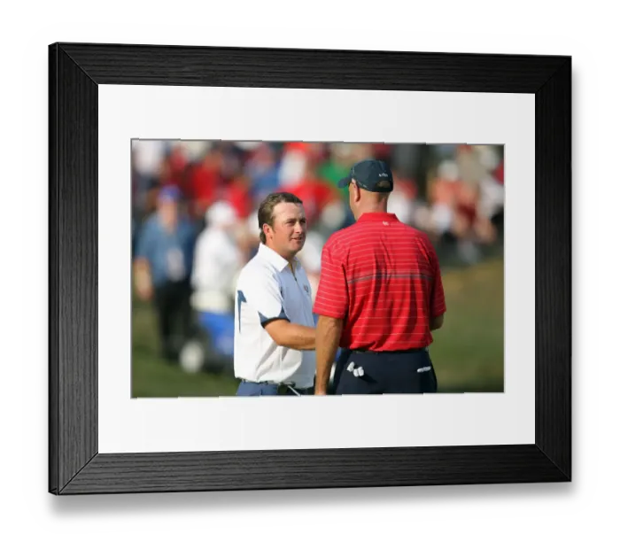 Framed Print : Graeme Mcdowell & Stewart Cink Framed Print : Graeme Mcdowell & Stewart Cink