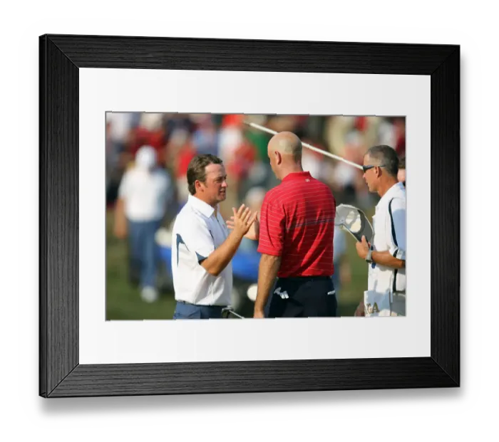 Framed Print : Graeme Mcdowell & Stewart Cink Framed Print : Graeme Mcdowell & Stewart Cink