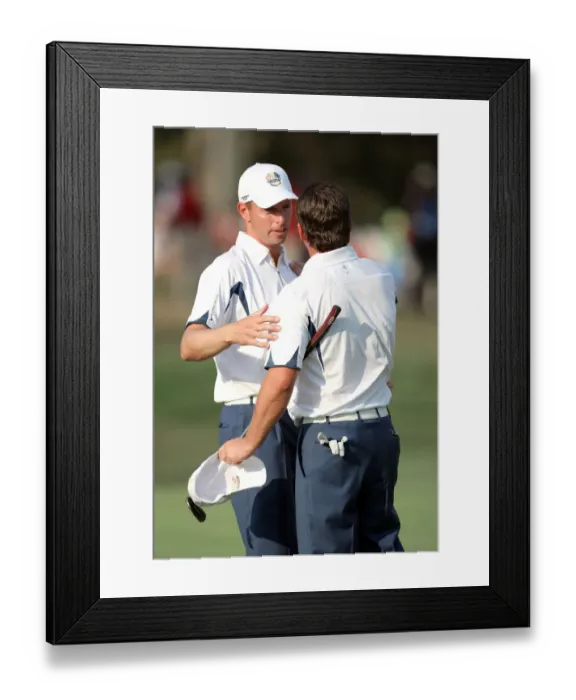 Framed Print : Soren Hansen & Graeme Mcdowell Framed Print : Soren Hansen & Graeme Mcdowell