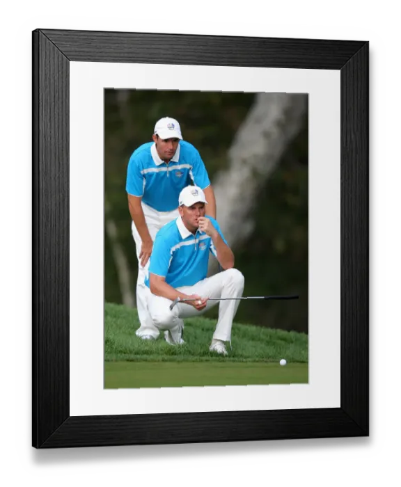 Framed Print : Robert Karlsson & Padraig Harrington