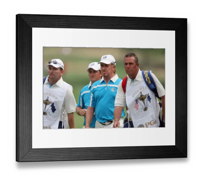 Framed Print : Miguel Angel Jimenez & Graeme Mcdowell Framed Print : Miguel Angel Jimenez & Graeme Mcdowell