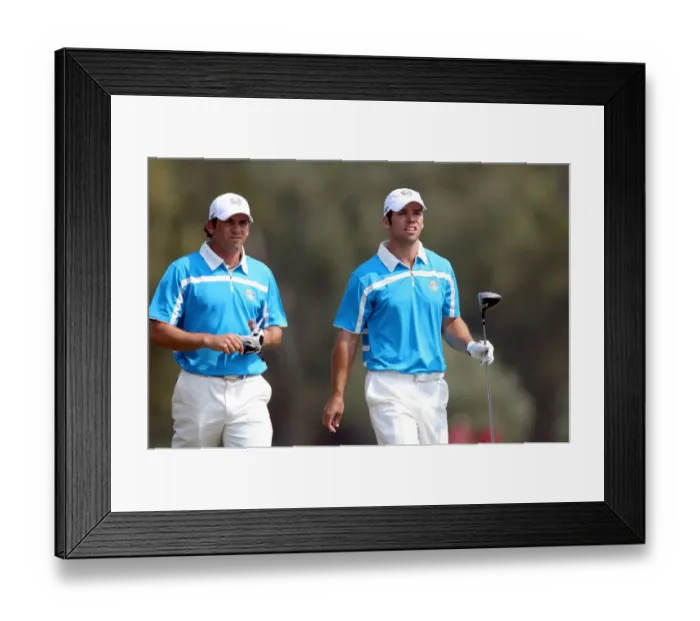 Framed Print : Paul Casey & Sergio Garcia Framed Print : Paul Casey & Sergio Garcia