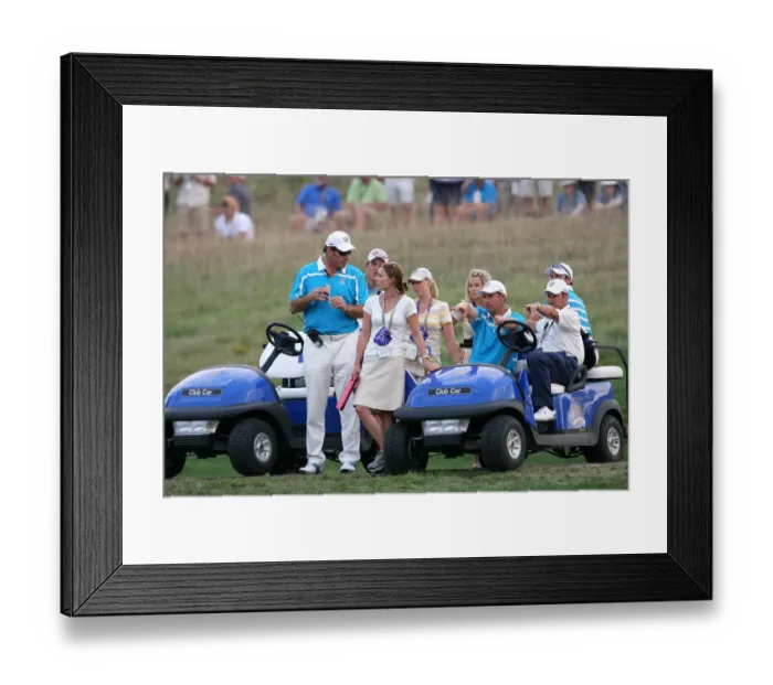 Framed Print : Nick Faldo & European Wifes Framed Print : Nick Faldo & European Wifes