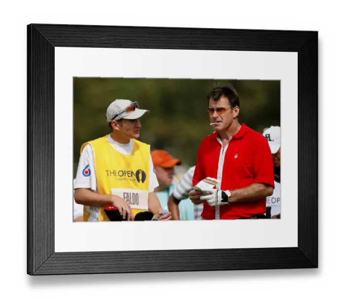Framed Print : Nick Faldo & Son Framed Print : Nick Faldo & Son