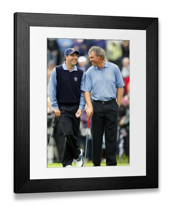 Framed Print : Jose Maria Olazabal & Darren Clarke Framed Print : Jose Maria Olazabal & Darren Clarke