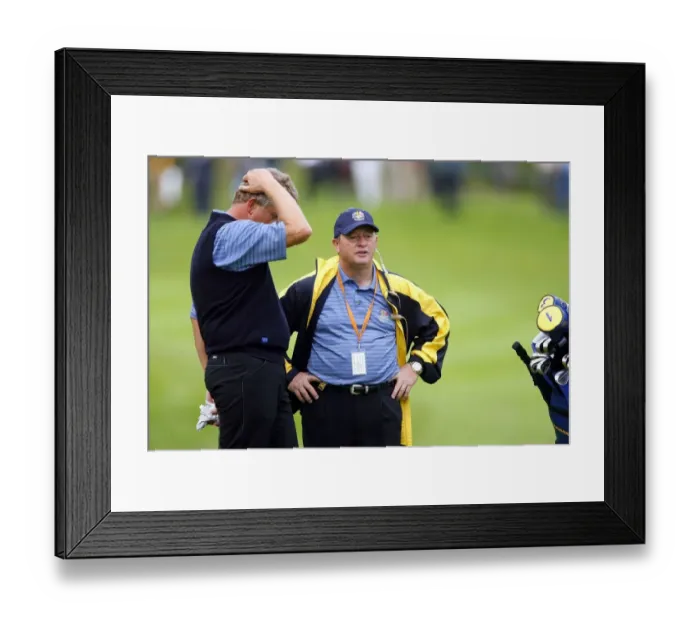 Framed Print : Colin Montgomerie & Ian Woosnam Framed Print : Colin Montgomerie & Ian Woosnam