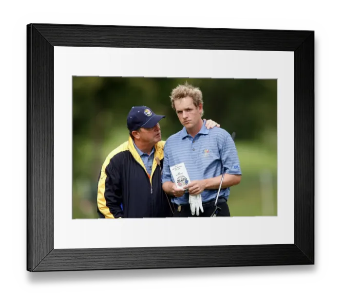 Framed Print : Ian Woosnam & Luke Donald Framed Print : Ian Woosnam & Luke Donald