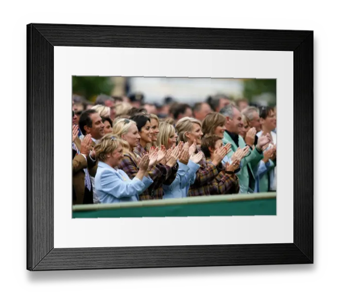 Framed Print : European Players Wives Framed Print : European Players Wives