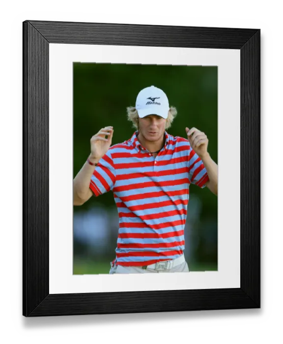 Framed Print : Chris Woods On The 18th Framed Print : Chris Woods On The 18th