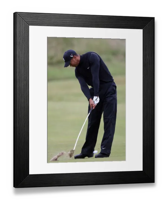 Framed Print : Tiger Woods On The 7th Hole