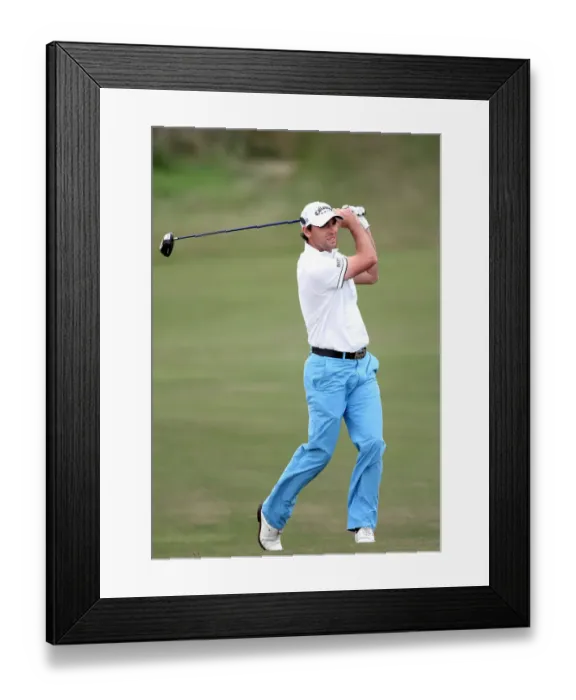 Framed Print : Oliver Wilson Hits Driver On 7th Framed Print : Oliver Wilson Hits Driver On 7th