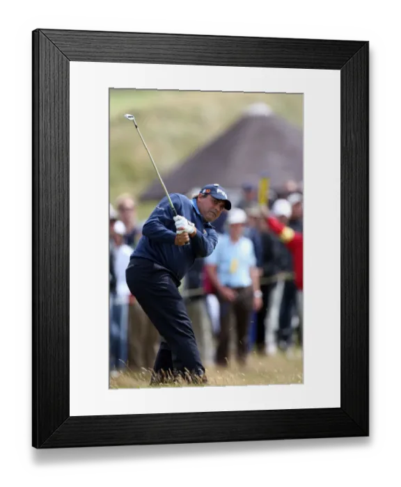 Framed Print : Angel Cabrera Plays Left Handed From Impossible Lie On 7th Framed Print : Angel Cabrera Plays Left Handed From Impossible Lie On 7th