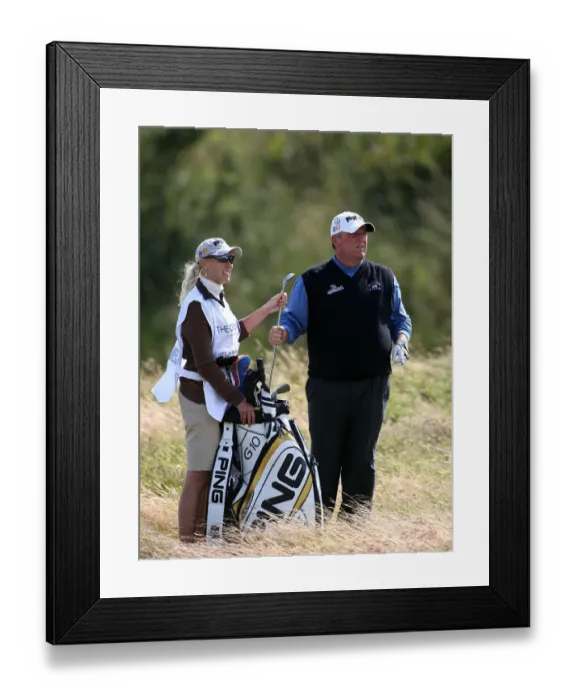Framed Print : Mark Calcaveccia & Caddy Wife Framed Print : Mark Calcaveccia & Caddy Wife