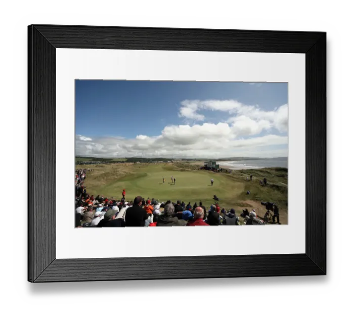 Framed Print : 8th Green Turnberry, Ayrshire, Scotland The Open Turnberry 2009 Turnberry