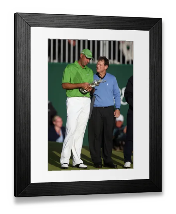 Framed Print : Stewart Cink With Tom Watson Framed Print : Stewart Cink With Tom Watson