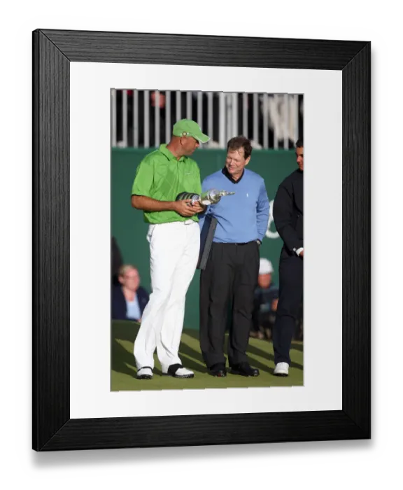 Framed Print : Stewart Cink With Tom Watson Framed Print : Stewart Cink With Tom Watson