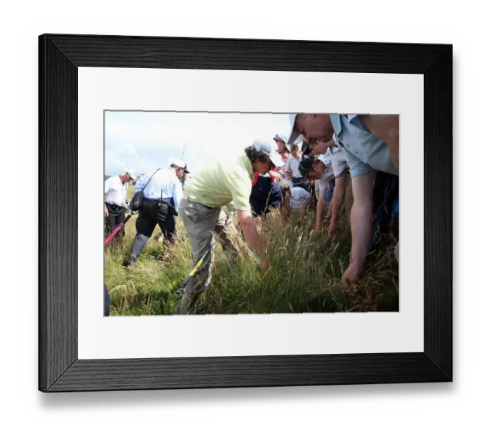 Framed Print : Spectators Look For Rory Mcillroys Ball Framed Print : Spectators Look For Rory Mcillroys Ball