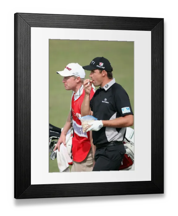 Framed Print : Padraig Harrington Snacking On Nuts