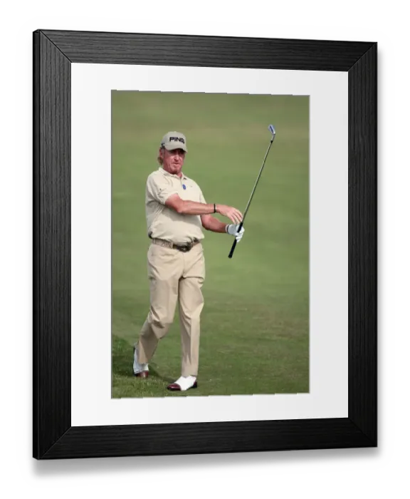 Framed Print : Miguel Angel Jimenez Plays Aproach To 14th Green Framed Print : Miguel Angel Jimenez Plays Aproach To 14th Green
