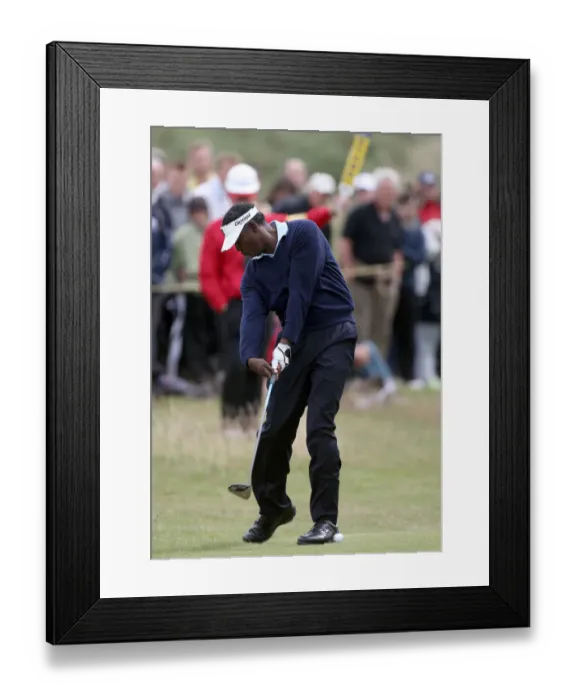 Framed Print : Vijay Sing 2nd Shot On 7th Hole Framed Print : Vijay Sing 2nd Shot On 7th Hole