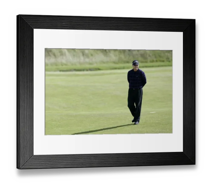 Framed Print : Tom Watson Alone On The Fairway Framed Print : Tom Watson Alone On The Fairway