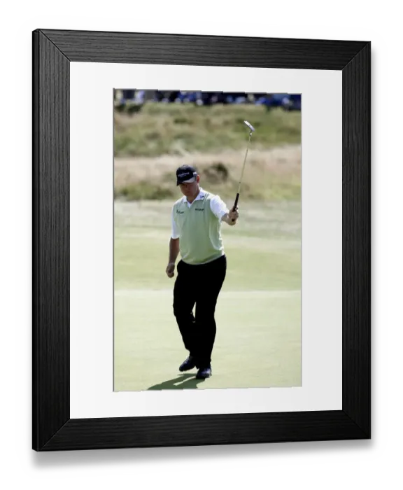 Framed Print : Lee Westwood Sinks Eagle On 7 Framed Print : Lee Westwood Sinks Eagle On 7