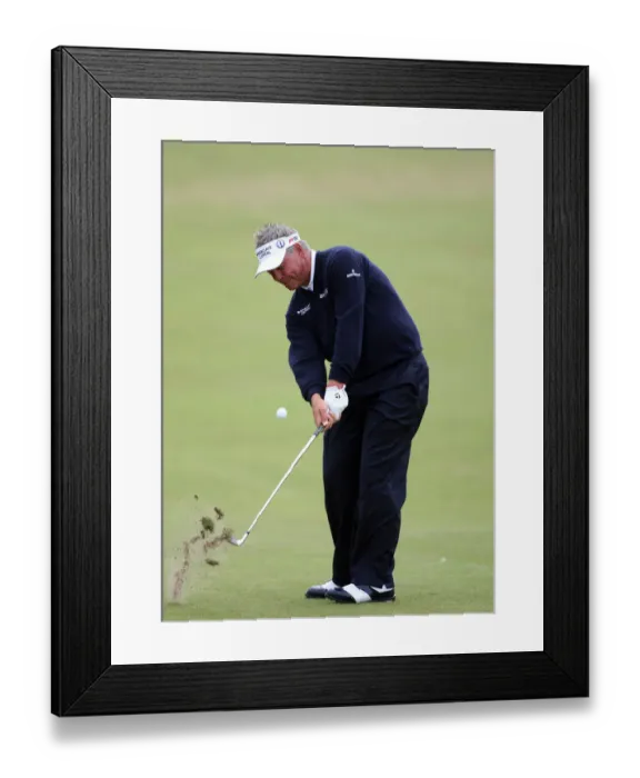 Framed Print : Darren Clarke His Approach On 7th Framed Print : Darren Clarke His Approach On 7th