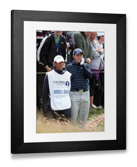 Framed Print : David Howell With Caddy
