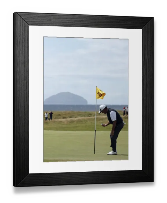 Framed Print : Thomas Levet Picks Out His Ball After Hole In One On 15th Framed Print : Thomas Levet Picks Out His Ball After Hole In One On 15th