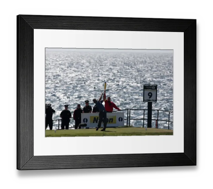 Framed Print : Matthew Goggin Drives He 9th Framed Print : Matthew Goggin Drives He 9th