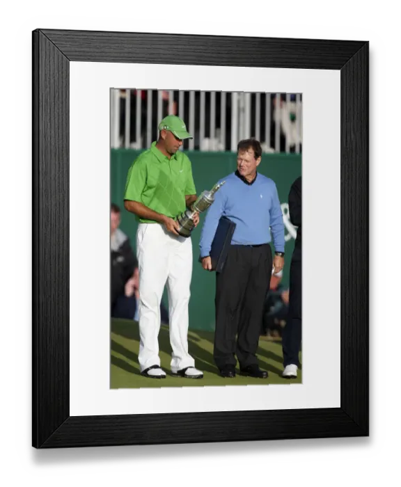 Framed Print : Stewart Cink & Tom Watson Framed Print : Stewart Cink & Tom Watson