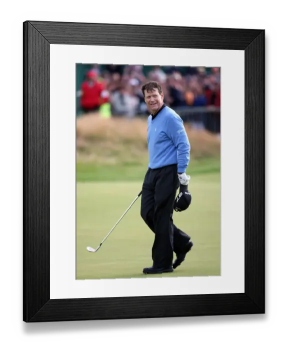 Framed Print : Tom Watson On 18th Framed Print : Tom Watson On 18th