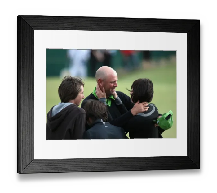 Framed Print : Stewart Cink & Wife Celebrate Framed Print : Stewart Cink & Wife Celebrate