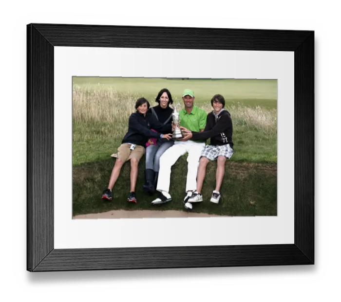 Framed Print : Stewart Cink & Family Framed Print : Stewart Cink & Family