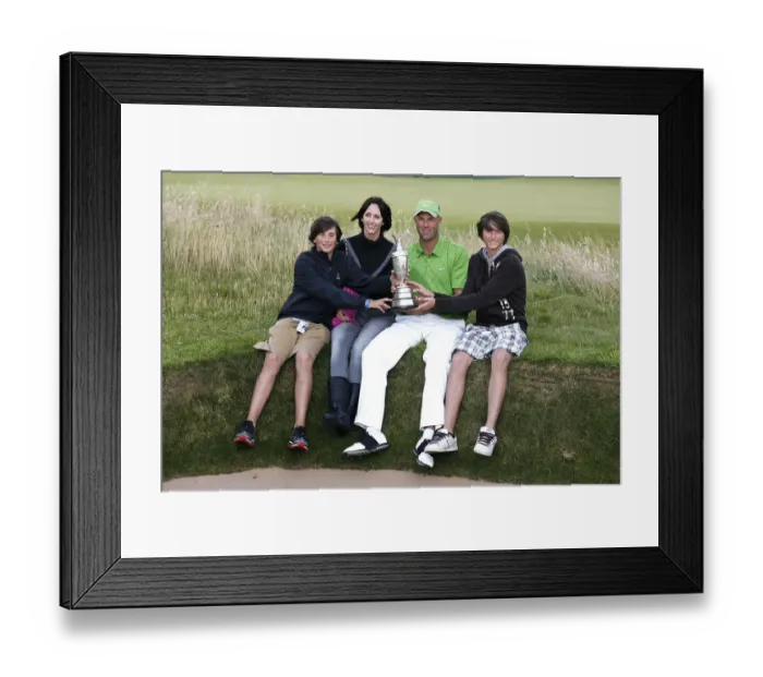 Framed Print : Stewart Cink, Wife & Sons Framed Print : Stewart Cink, Wife & Sons