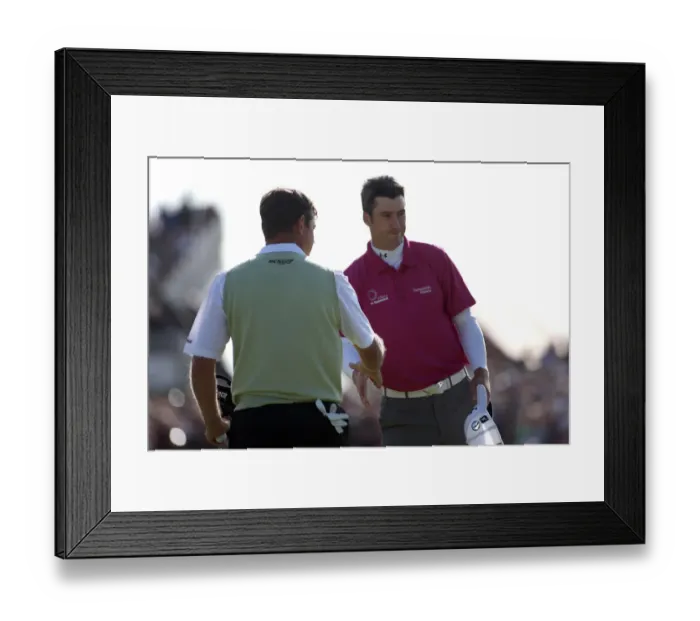 Framed Print : Ross Fisher & Lee Westwood Framed Print : Ross Fisher & Lee Westwood