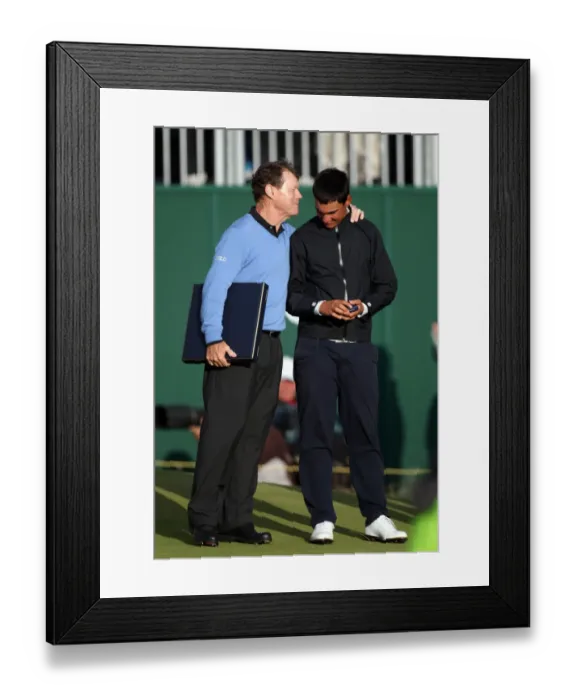 Framed Print : Tom Watson & Matteo Manassero Framed Print : Tom Watson & Matteo Manassero